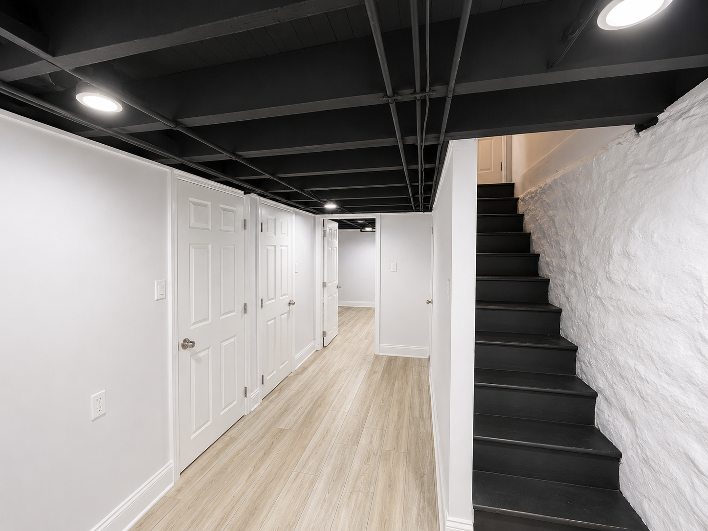 Basement corridor