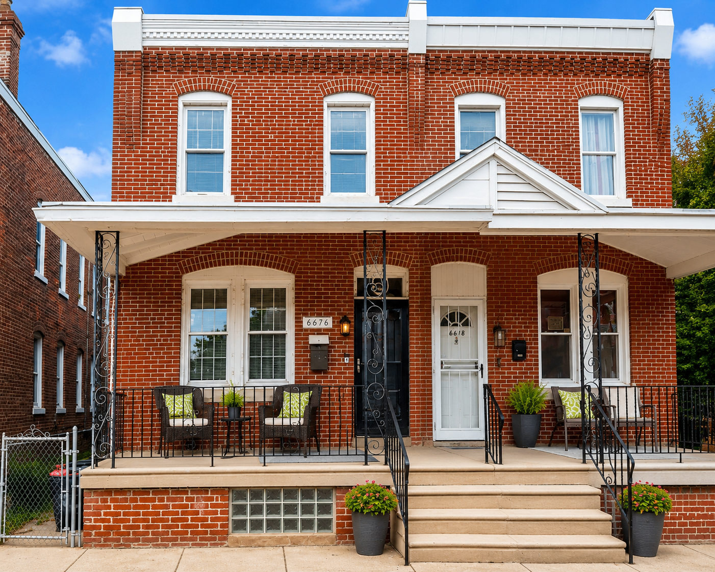 Brick twin exterior